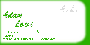 adam lovi business card